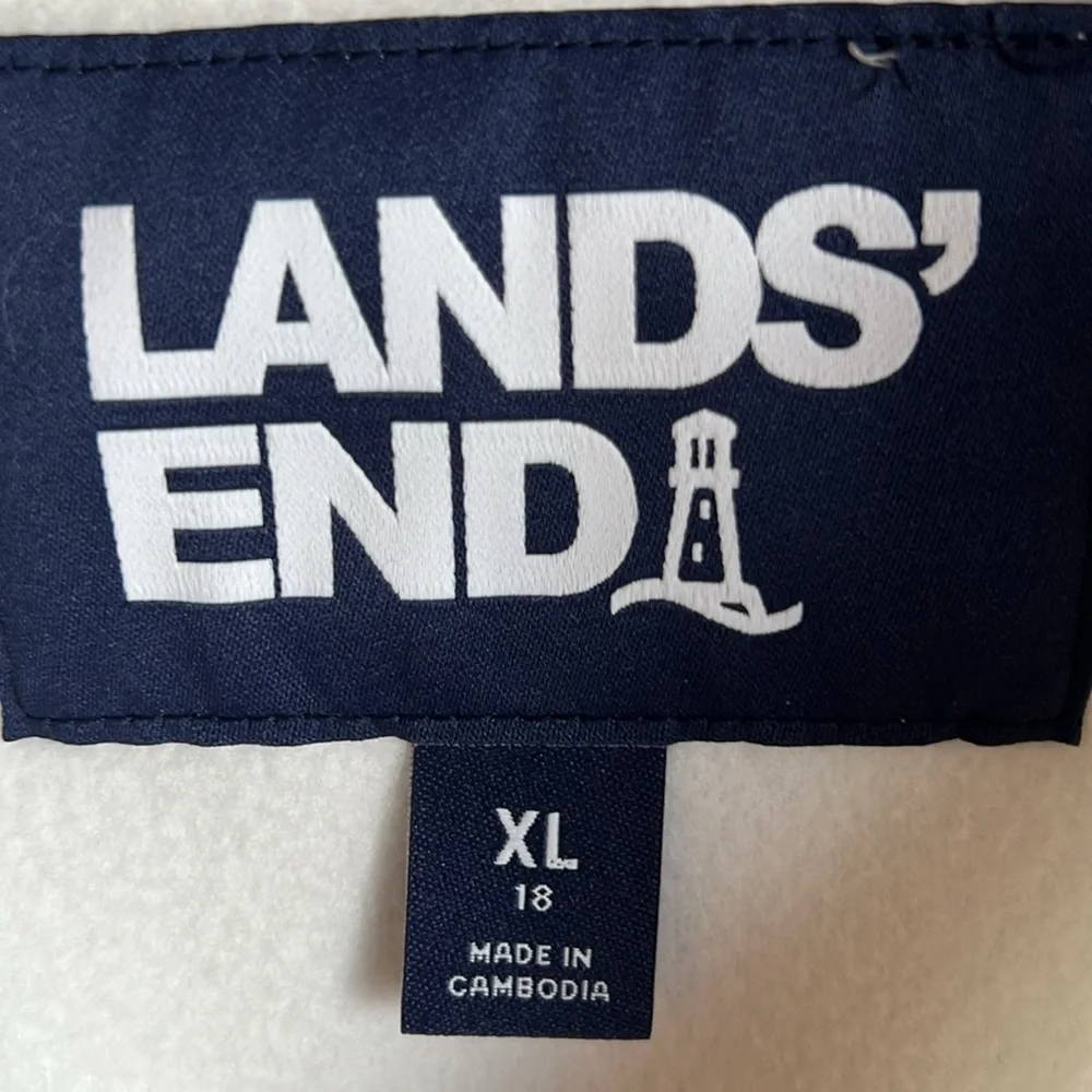 NWT Lands’End Women’s XL Ivory Pullover - Picture 14 of 14
